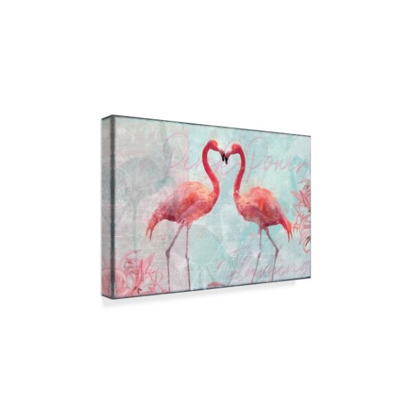 Cora Niele 'Flamingo Power' Canvas Art,16x24